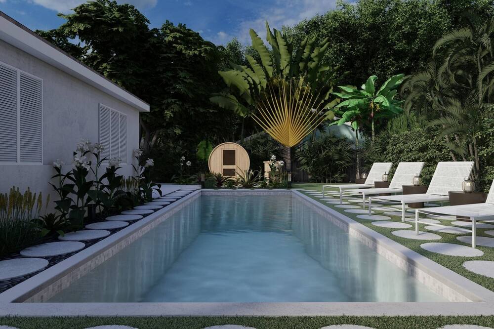 Florida North Atlantic Coast House | 2miles 2 Beach-Salt Pool outdoor makeover WIP