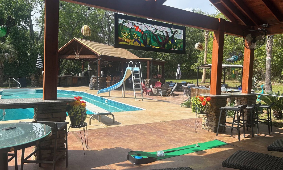 North Augusta House | 3600 sq ft. Backyard oasis!hot tub, pool,outdoor kitchen,4 BR 3 baths, plus half