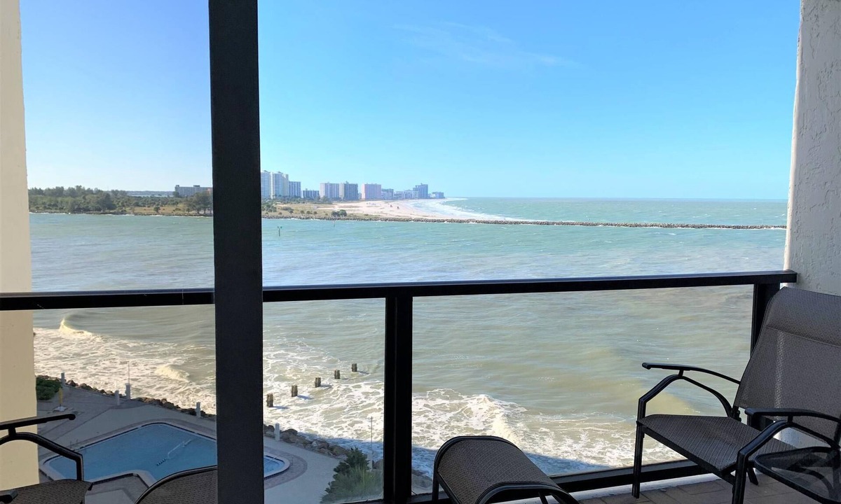 Clearwater Beach Condo | 440 West Condos 804-N - Gulf Front Water Views