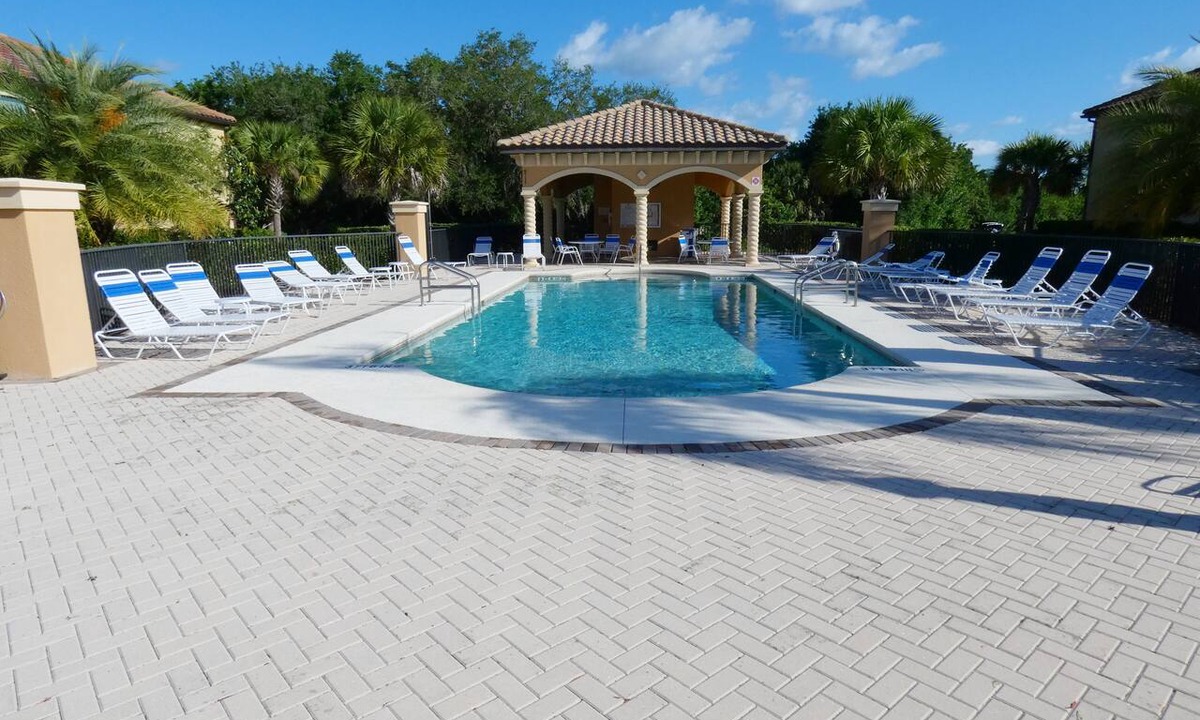 Bradenton Apartment | 6715-204 Beautiful Veranda with golf next to the pool