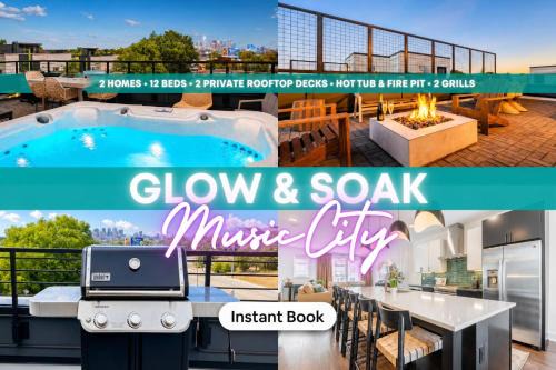 Talbot's Corner House | 8BR Rooftops with Hot Tub Fire Pit Skyline Views