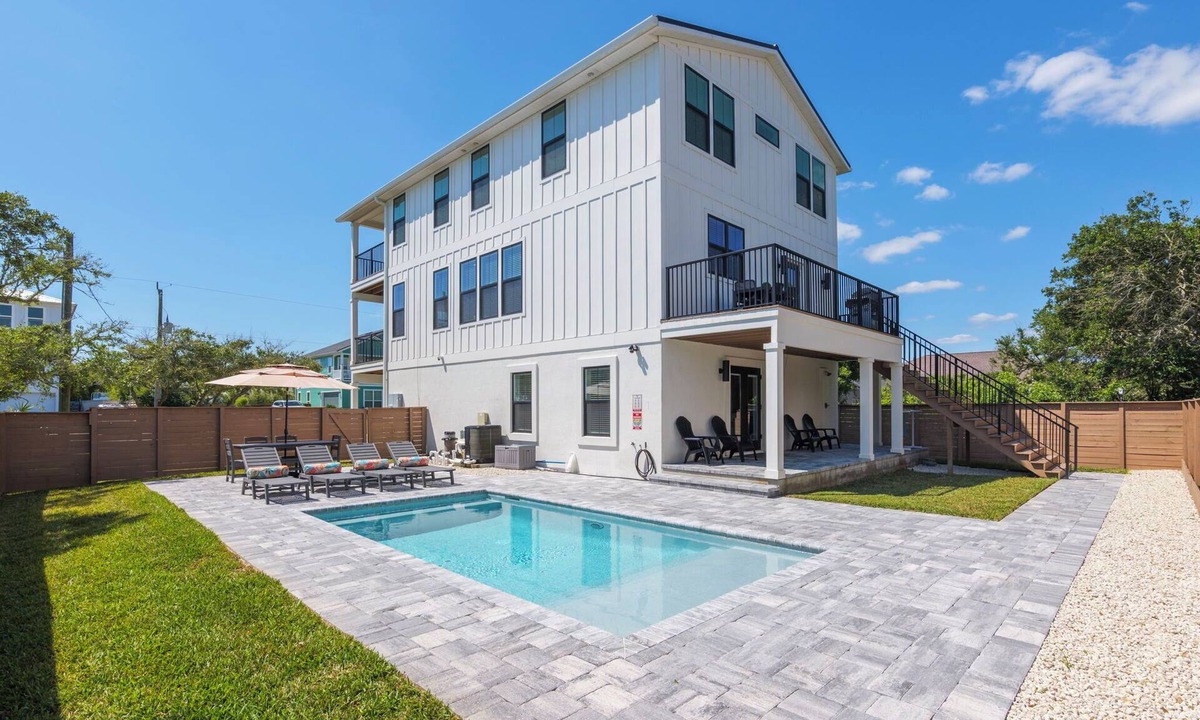 Vilano Beach House | Beach Access Oasis with Heated Pool and Guest Suite