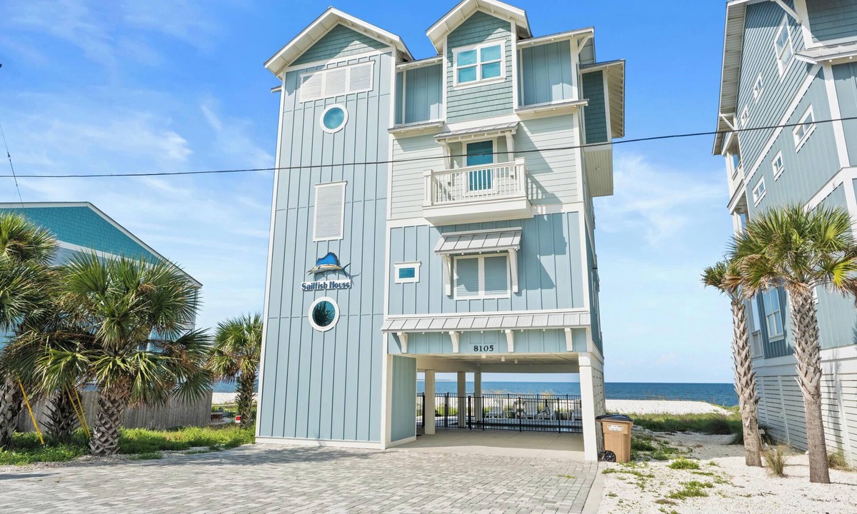 Port St. Joe House | Beach House - Sailfish - Mexico Beach - Beachfront, Private Beach and Pool