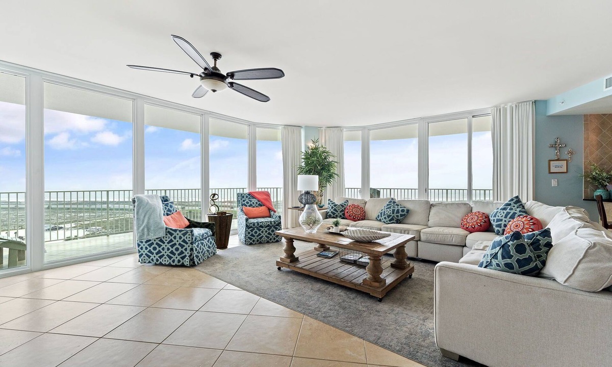Orange Beach East Condo | Caribe C1010- Lovely Gulf View,Large Terrace,Lazy River,Pool Slides!