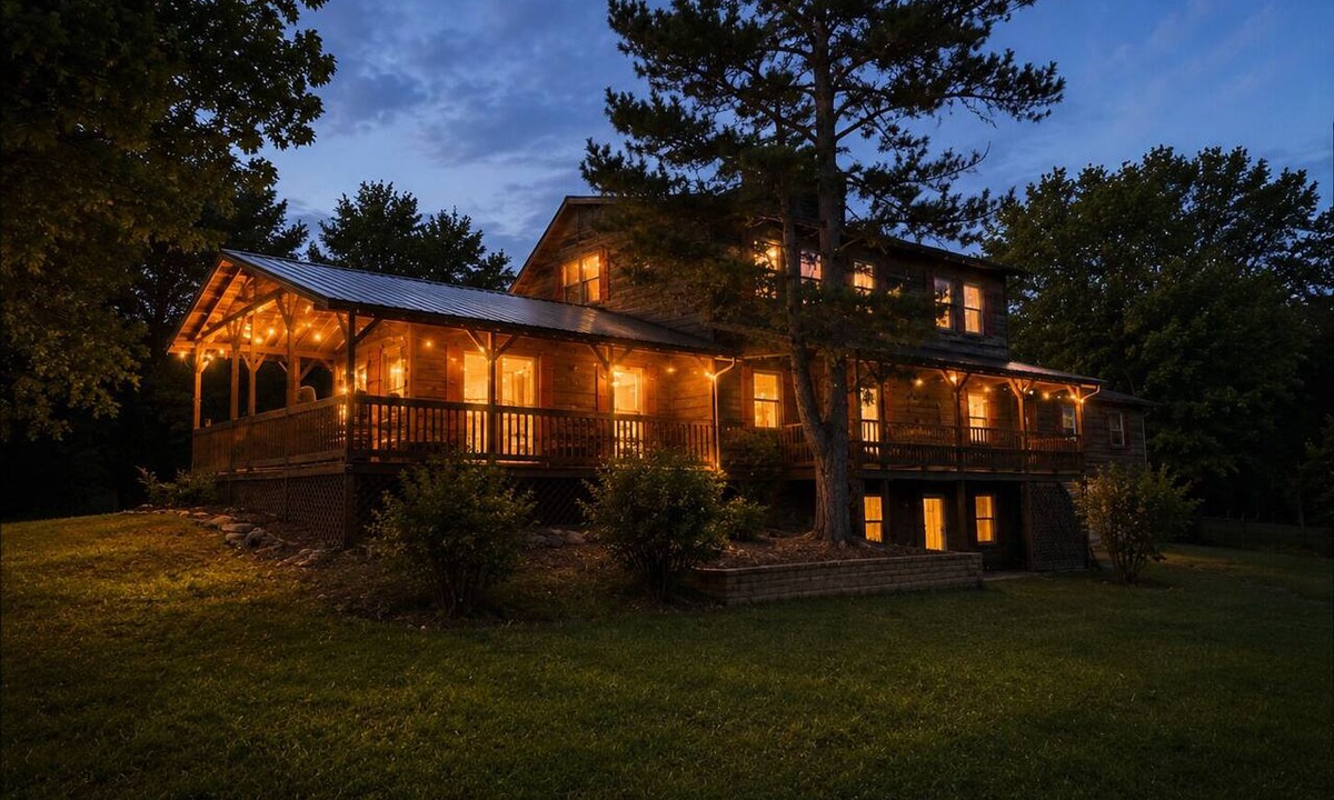 Newnata Cabin | Cedar Lodge Sleeps 20 Near Square Views