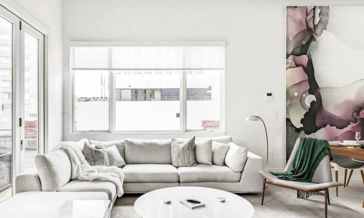 Arts District Condo | Charming condo with central AC, full kitchen, & tasteful decor