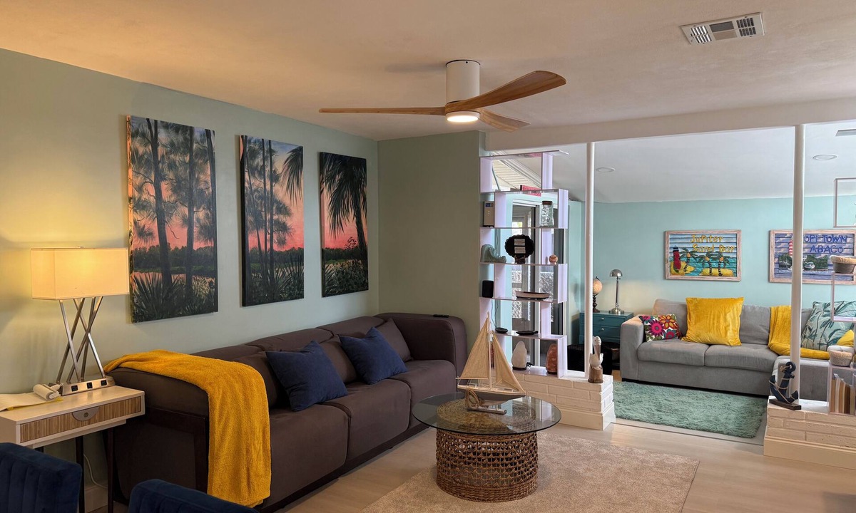 Stuart House | Coastal Orchid Hideaway: Stylish 2BR 2BA near beaches, dining, fenced yard.
