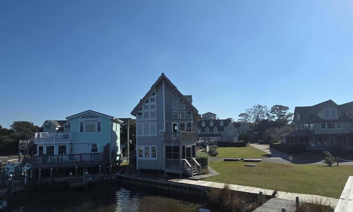 Ocracoke Villa | CV9A: Waterfront One-Bedroom Villa with Loft and Sun deck.