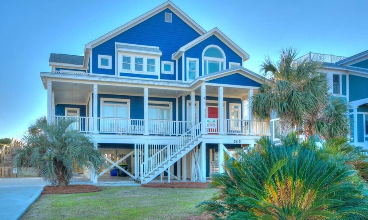 Caswell Beach House | Experience oceanfront luxury at Sea for Miles in Oak Island, NC, with 5 bedrooms!