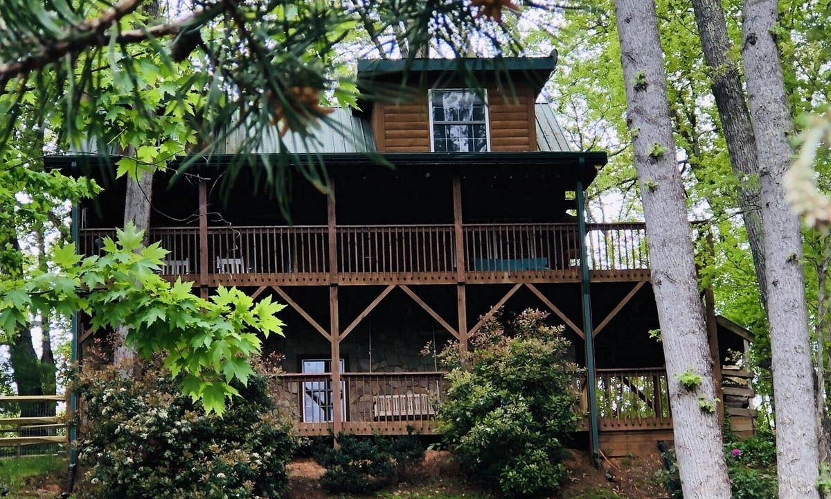 Leicester Cabin | Gorgeous Log Cabin w/Mtn Views*Fenced Yard*Hot Tub*15 Minutes to Downtown AVL!