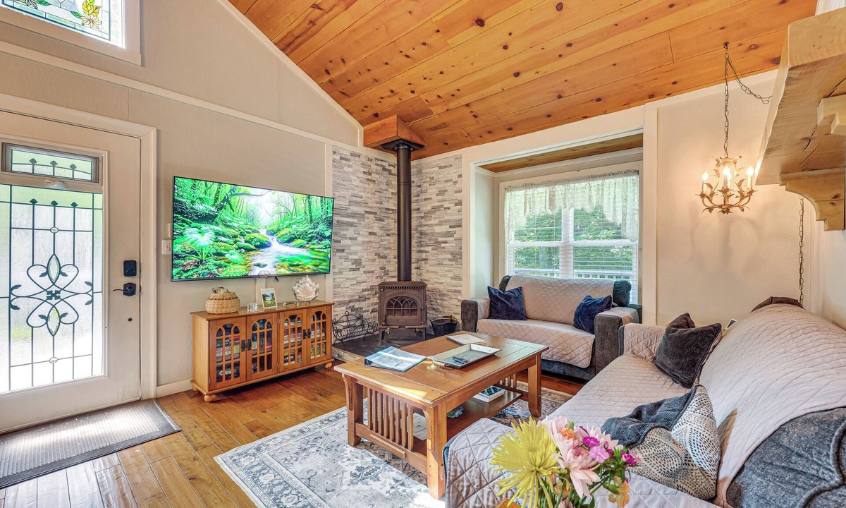Murphy House | Hot Tub, Fire Pit: Family-Friendly Murphy Home