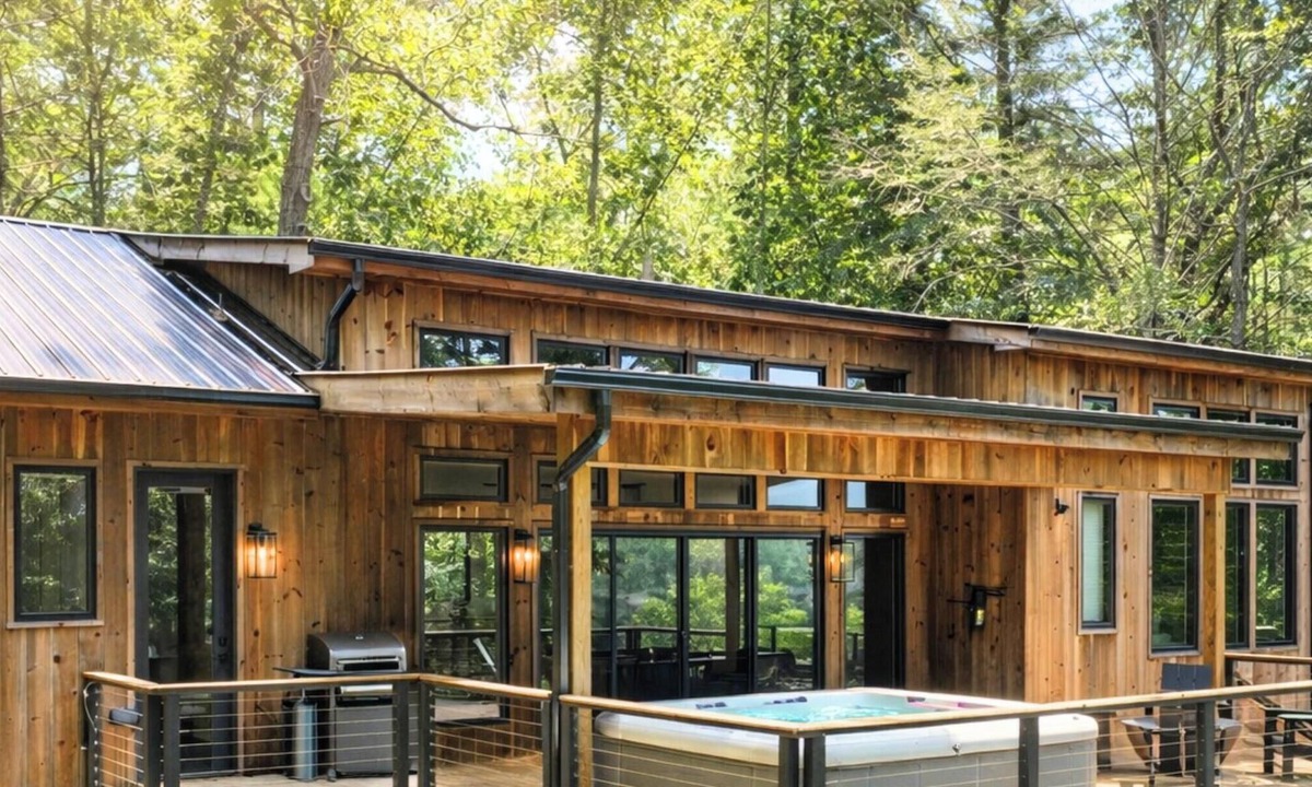 Morganton Cabin | Lake Views meet Elevated Style HotTub FirePit Games Kayaks Lake Access
