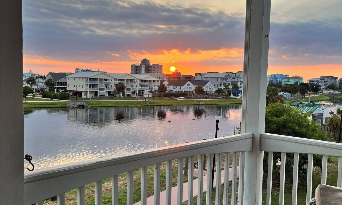 Carolina Beach House | Lake Waterfront Townhome. Great views, short walk to Beach, Shopping, Dining.