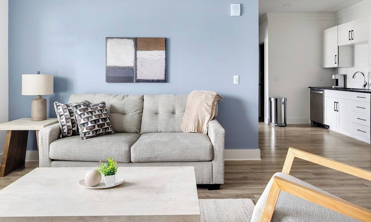 Pooler Apartment | Landing | Chic 1BD, Gym, Yoga Studio