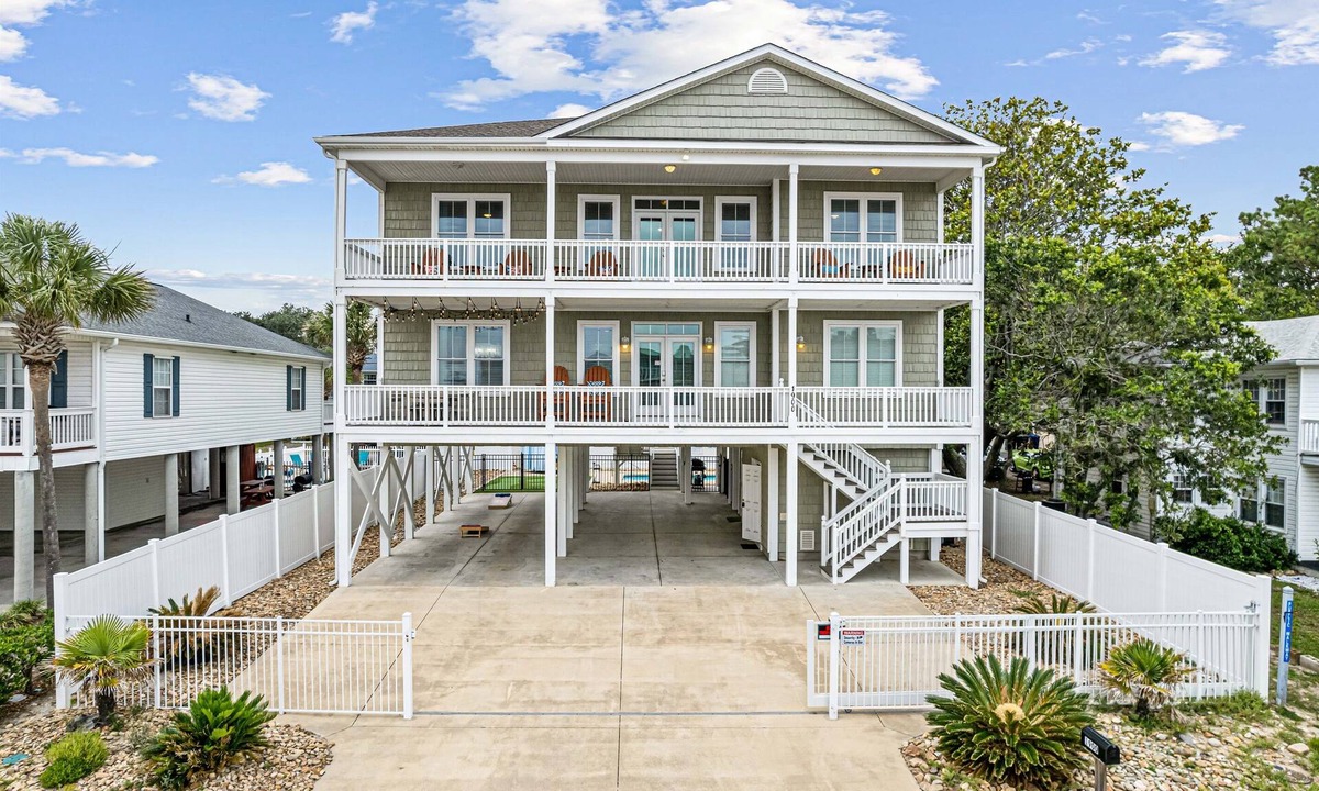 Crescent Beach House | Luxe Home w/Free Htd Pool, 50 Steps to Beach, Elevator, Putting Green, Tiki Bar