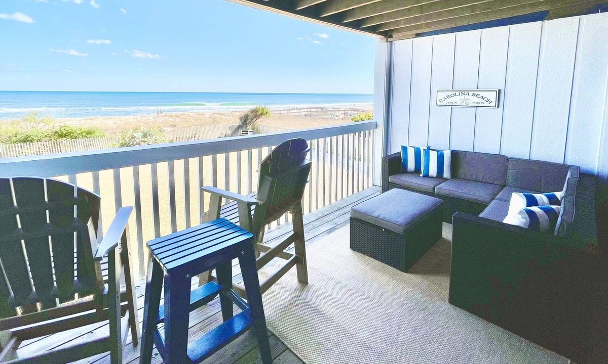 Wilmington Beach Condo | Luxury Oceanfront condo, sleeps 4, private beach access, pool and amazing views.