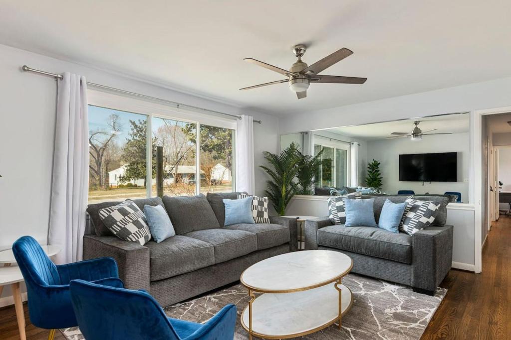 Green Valley House | Modern Bungalow Game Room Fire Pit Grill