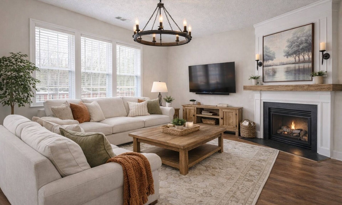 Roswell House | Modern Magnolia-Luxury 3BR Roswell Stay- Perfect for Short Term & Extended Stays