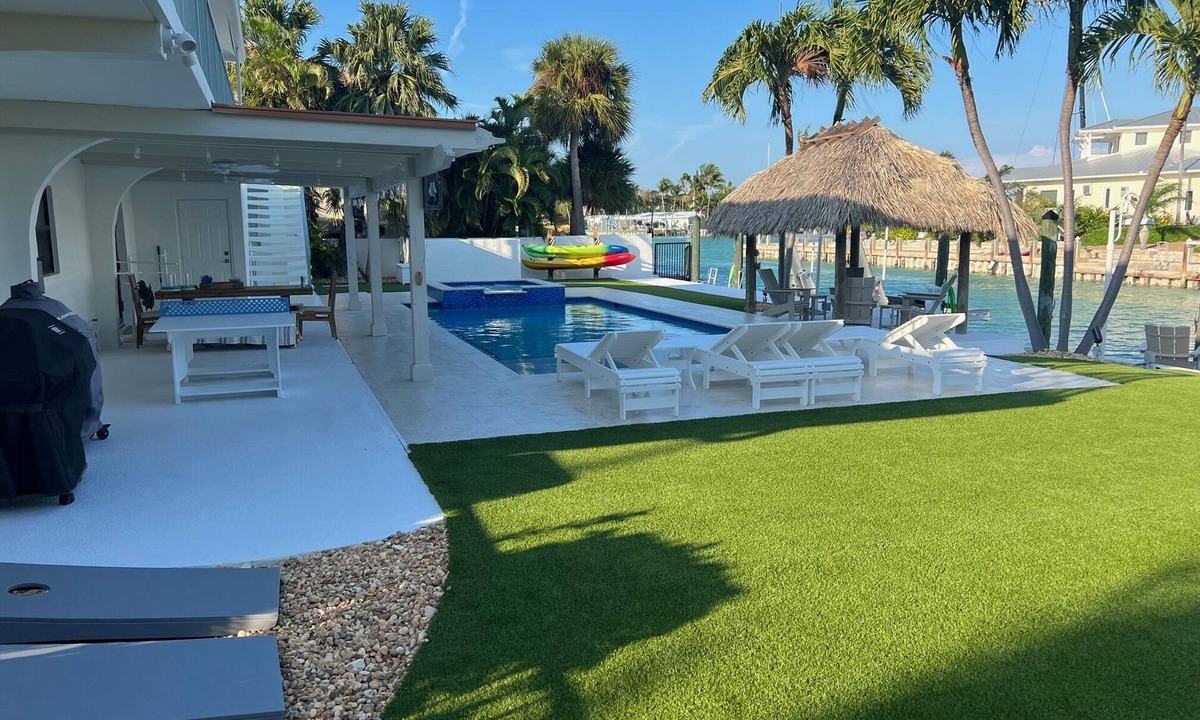Key Colony Beach House | New Luxury Rental; Spacious outdoor living; Brand New Pool & Spa + big boat dock