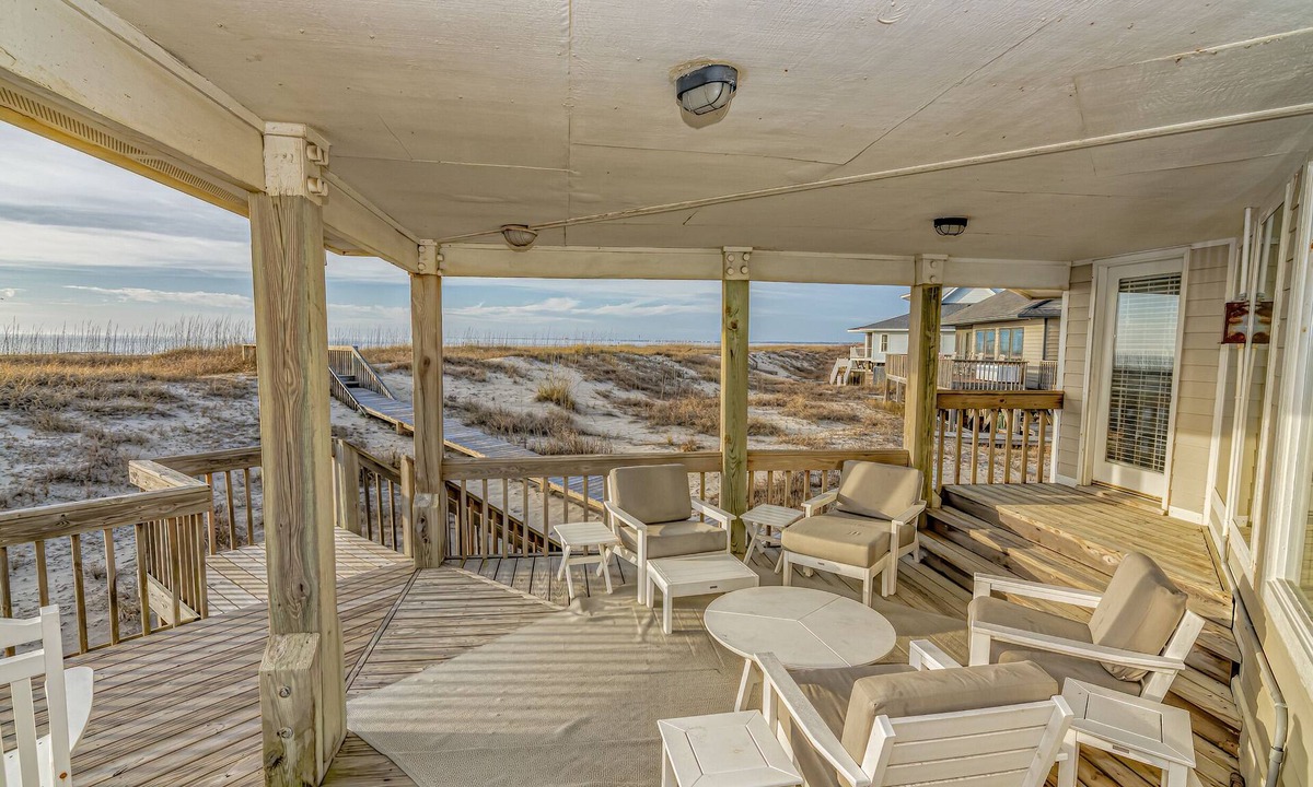 West Beach House | Ocean Front and beach access to West Bald Head at the Wetmore House! Pet Friendly!