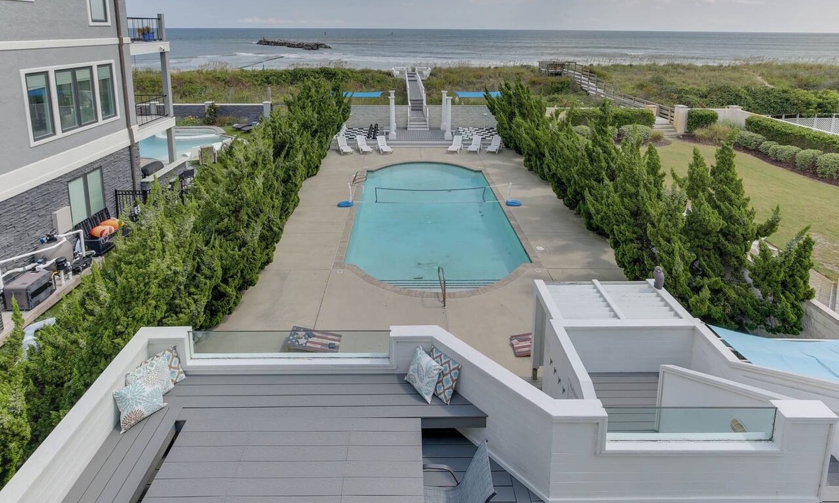 Croatan Beach House | Oceanfront Beach House with Pool, Hot Tub and Dune Deck Virginia Beach