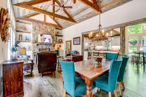 Sapphire House | Outdoor Fireplace + Views ‘Mountain Bearadise’