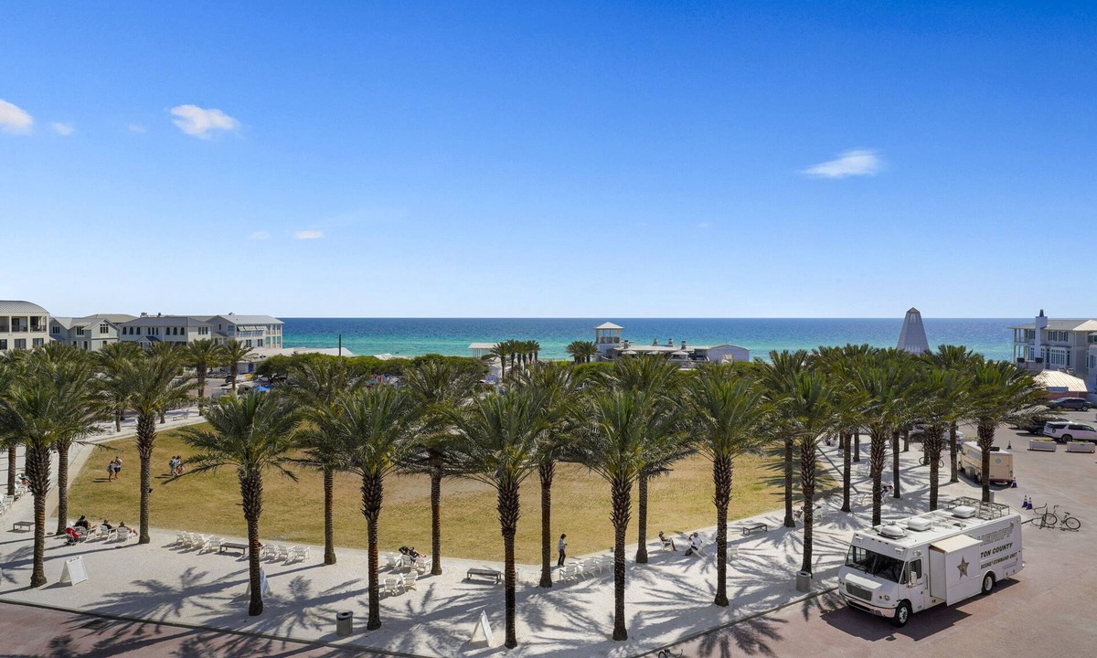 Seaside Condo | Penthouse in Seaside with Incredible Gulf, Town, and Sunset Views, + 2 Bikes