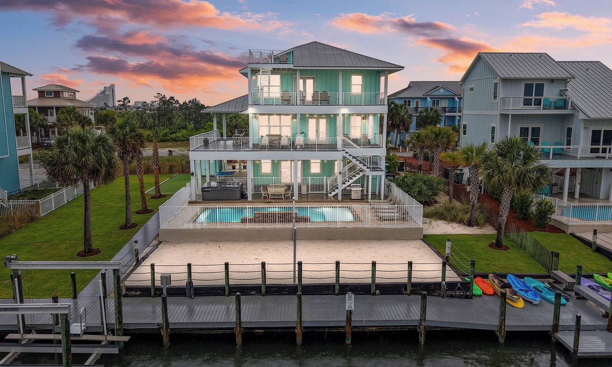 Perdido Key Coves One House | PRIVATE HEATED POOL & HOT TUB, Private Beach, Pickleball, Boat Dock & Bay Access