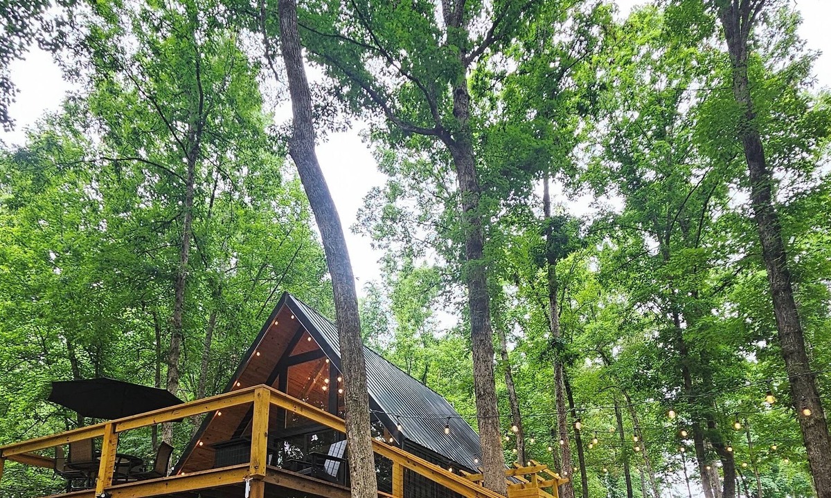 Dewy Rose Cabin | River cabin Private, Scenic A-frame,Nigerian dwarf goats