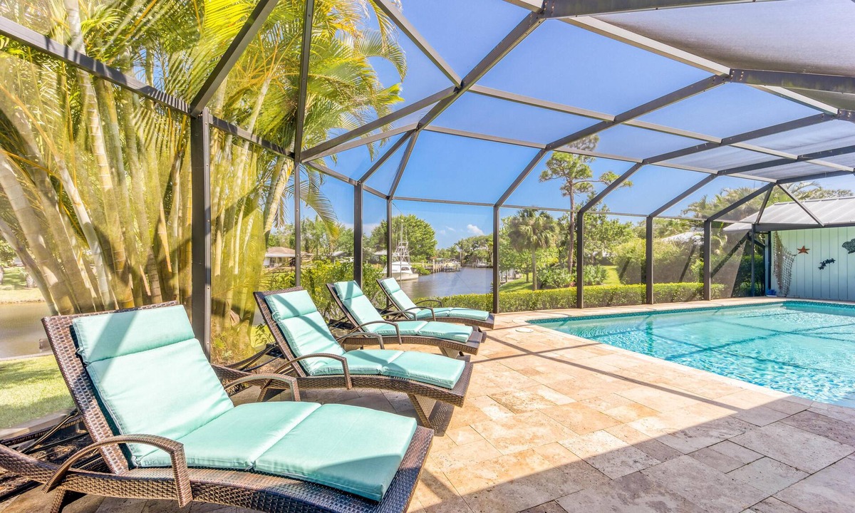 Palm City House | River Palm House w/ Private Dock & Heated Pool