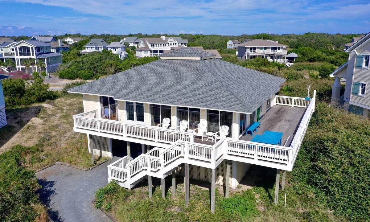 South Beach House | South Beach Oceanfront Home w/Stunning Views, Wraparound Deck, Tons of Natural Light, BHI Club