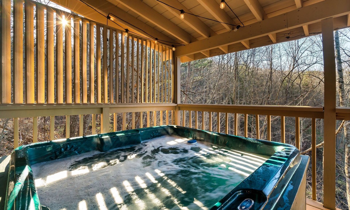 Sevierville Cabin | Stunning Views w/Hot Tub, Arcade Games & Extended Deck