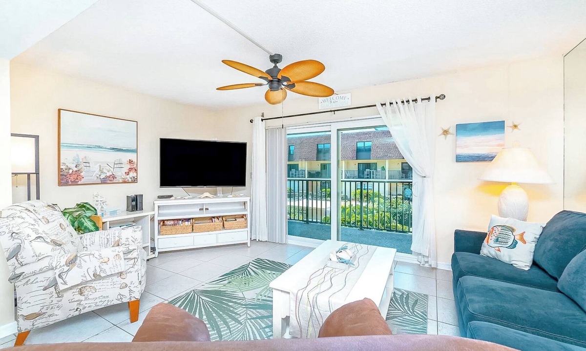Avon By The Sea Condo | Sun-Kissed Escape: Steps to Pier w/Heated Pool & Private Balcony
