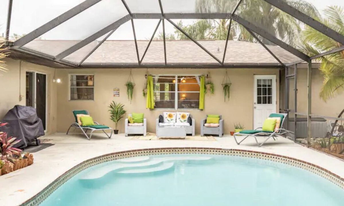 Port Malabar House | The Rustic Retreat: Heated Pool, Movie Theater, Event Rental !