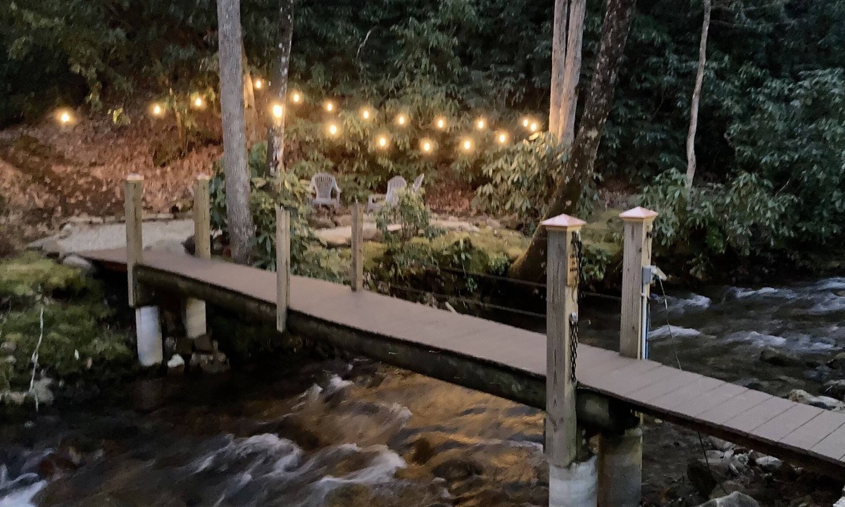 Lake Nantahala Cabin | This Is It! Creekside Cabin with Hot Tub, Fire Pit & Starlink High Speed WiFi!