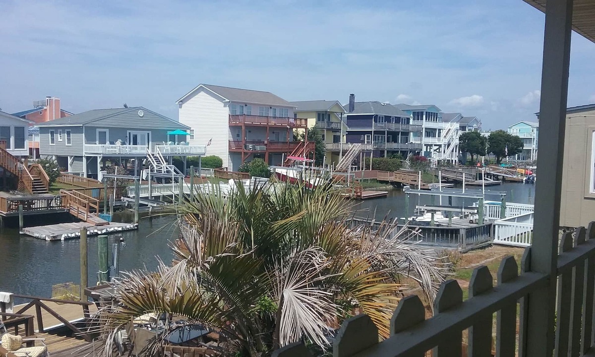Holden Beach House | Upper unit canal home.Short walk to Holden Beach. See calendar for partial weeks