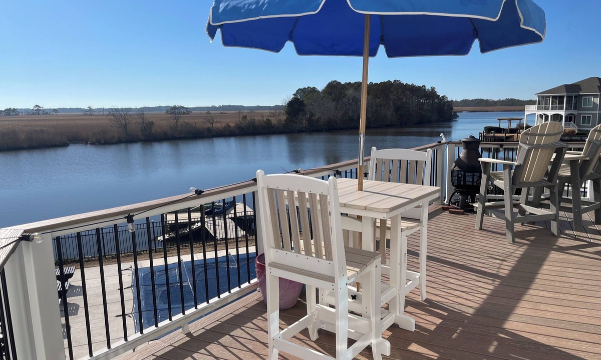 Sandbridge House | Waterfront Bay Views, Private Pool, 6 Bedroom, Pet-Friendly! Sleeps14