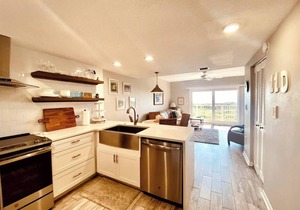 Direct Beachfront Location! Updated, Well Appointed Open Concept Design! Pool!