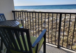 Directly on the Gulf! Beautiful View. Watch the dolphin's swim from your deck!