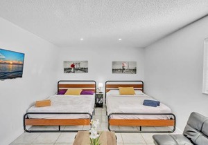 Large 2 Bed Studio Close To Beach & Hard Rock Ha03