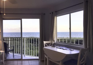 Two Panoramic Ocean Views from the Living room and Master Bedroom in this Condo