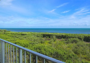 Two Panoramic Ocean Views from the Living room and Master Bedroom in this Condo
