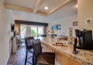 Waterfront condo with sunset views of Tampa Bay.