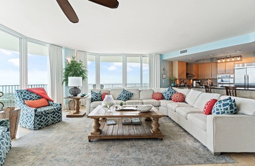 Orange Beach East Condo | Caribe C1010- Lovely Gulf View,Large Terrace,Lazy River,Pool Slides!