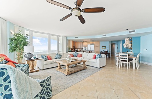 Orange Beach East Condo | Caribe C1010- Lovely Gulf View,Large Terrace,Lazy River,Pool Slides!