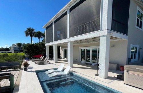 St. Augustine House | Luxury Waterfront Vacation Rental - Pool, Hot Tub, Pier.