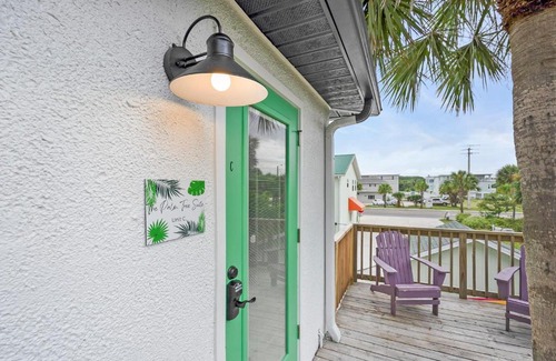 St. Augustine Beach Apartment | Palm Tree Suite 1 Block To Waves and Sand Prime St Aug Beach