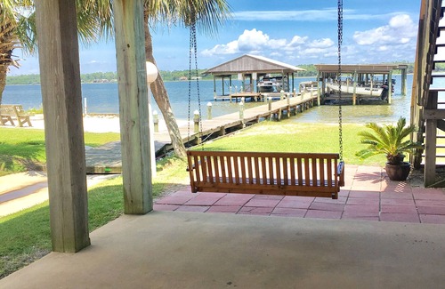 Gulf Shores House | Steps From the Beach! Great Little Lagoon Views and Pier! Heron Landing Unit 2