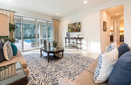 West Kissimmee House | Traditional Home with Screened In Pool and Spa at Encore