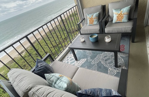 Fort Pierce Shores Condo | Watch for the Sea Turtles at this Beach Front Retreat.